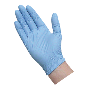 Gant de nitrile médium, sans poudre - BLEU ( 100/bte )