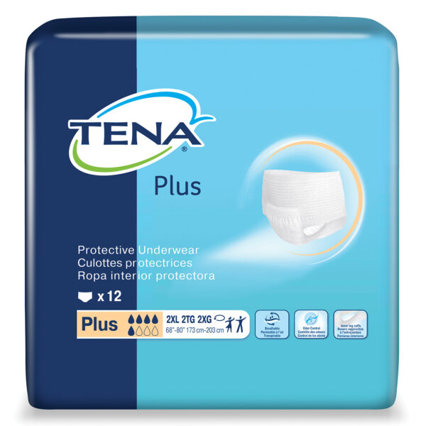 Culotte TENA plus , grandeur 2X-Large (48/cs)