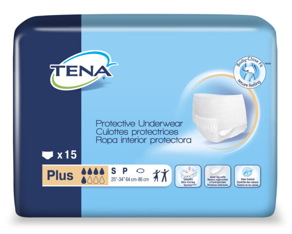 Culotte TENA plus, S/P (15/pqt)