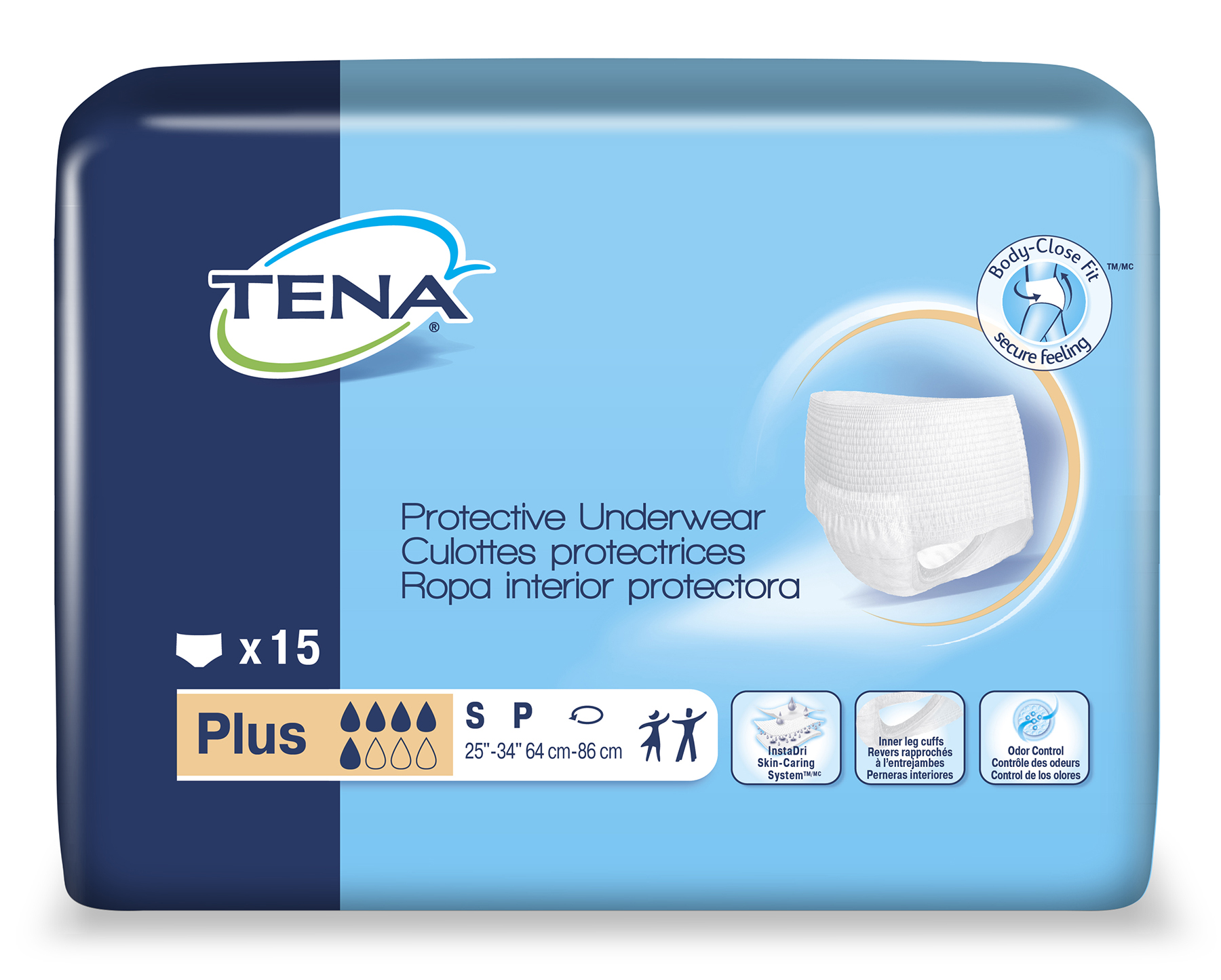 Culotte TENA plus, S/P (60/cs)