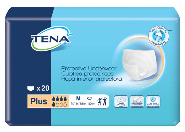 Culotte TENA plus, grandeur médium (80/cs)