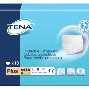 Culotte TENA plus, grandeur large (18/pqt)