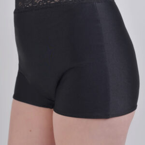 Culotte coupe garçonne taille haute Julia - Noire