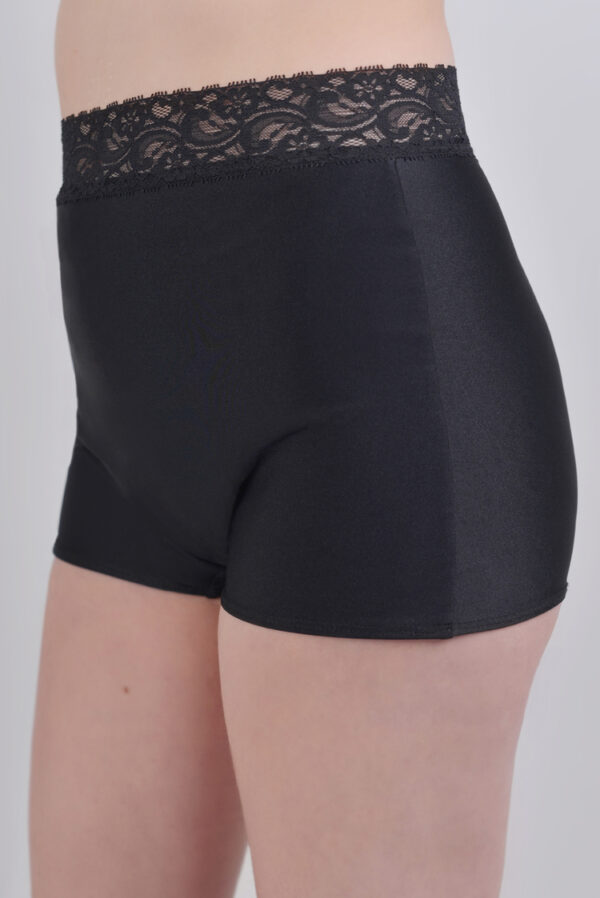 Culotte coupe garçonne taille haute Julia - Noire