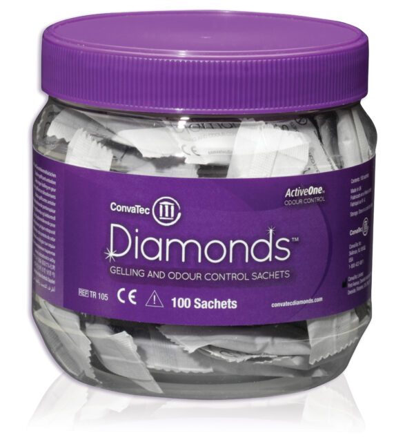 Sachets gélifiants et désodorisants Diamonds  ( 100 uni./pot )