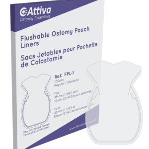 Doublure de pochette de sac de stomie 57 mm - taille Standard  (100/bte)