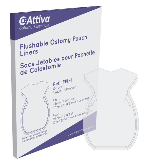 Doublure de pochette de sac de stomie 57 mm - taille Standard  (100/bte)