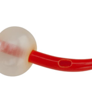 Sonde en latex rouge DoverMc Tiemann avec revêtement hydrogel 14 Fr