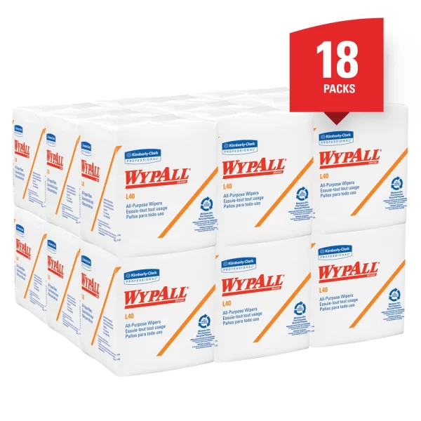 Serviette à main blanche  Wypall  L40  ( 18 pqt/cs )