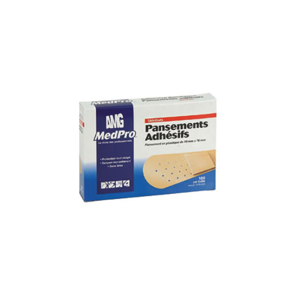 Pansement de plastique  1"  x  3"  ( 100/bte )