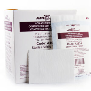 Compresse non-adhérente  3" x 4" (100/bte)