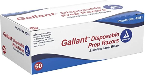 Rasoir Gallant disposable avec lame en stainless  ( 50/bte )