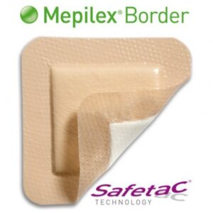 Pansement Mepilex Border Safetac  6"  x 8"  ( 5/bte )