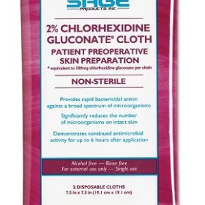 Serviette chlorixidine 2% ( 6/pqt )