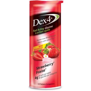 Comprimé de glucose au fraise 4 g de glucide  (10u/tube)