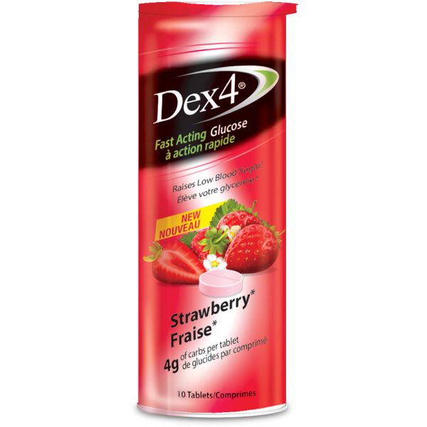 Comprimé de glucose au fraise 4 g de glucide  (10u/tube)