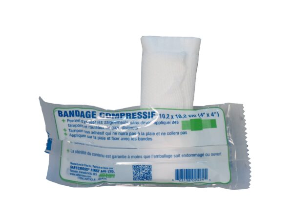 Bandage compressif 4" stérile