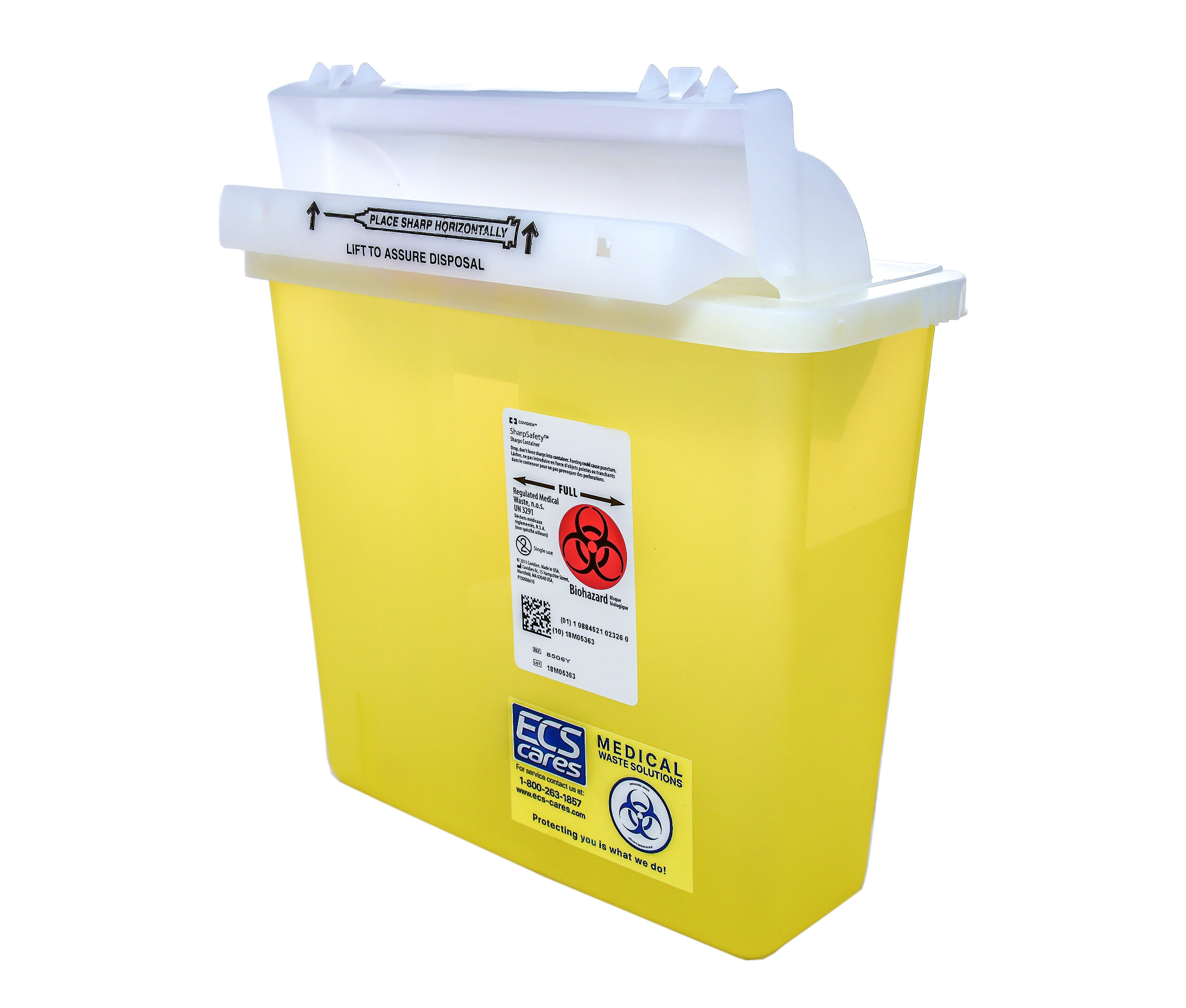 Contenant pour seringue souillé 5 L.