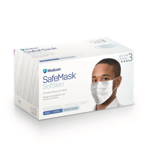 Masque de procédure avec boucles auriculaires  Niveau 3  (50/bte)