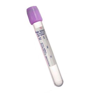 Tubes de prélèvement sanguin BD lavande 6 ml  - 13 x 75 mm (  100/bte )