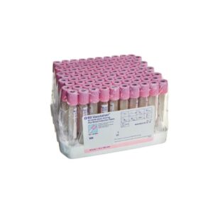 Tube de prélèvement EDTA 6 ml  rose   (100/bte )