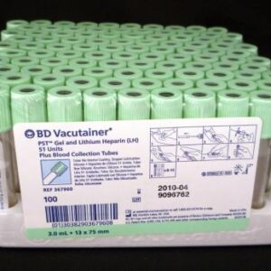 Tube de prélèvement sanguin BD  Vac vert plus PST 3 ml  (100/bte)