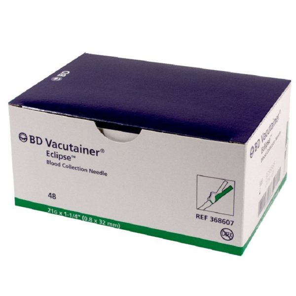Aiguille pour prélèvement sanguin BD Vacuta. Eclipse 21G x 1/4"  ( 48/bte)