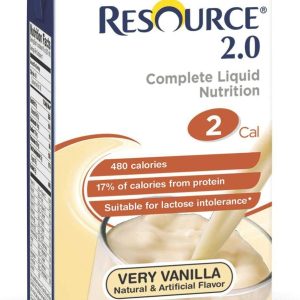 Formule nutritionnelle Resource 2.0 à la vanille  237 ml  ( 27 un./cs )