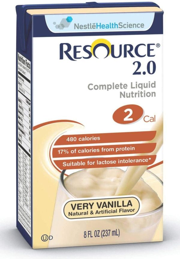 Formule nutritionnelle Resource 2.0 à la vanille  237 ml  ( 27 un./cs )