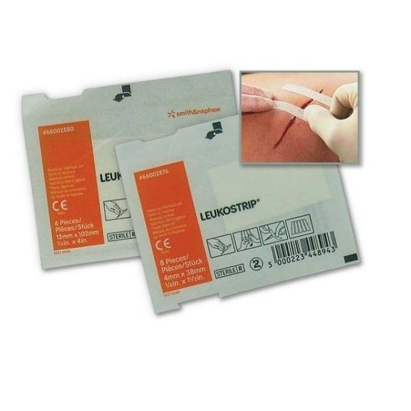 Sutures adhésives stérile  1/8" x  1 1/2" (La feuille)