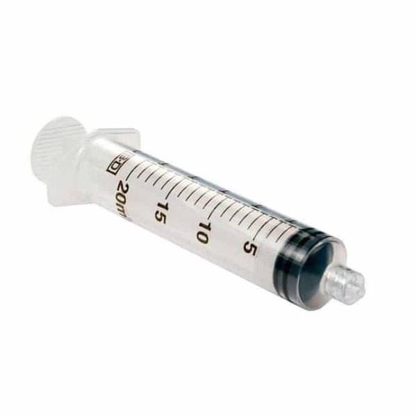 Seringue 20 cc sans aiguille  ( 48/bte )