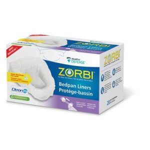 Sacs hygiéniques Zorbi avec cordons pour bassine de lit  (20/bte)