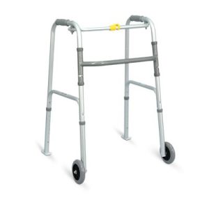 Marchette pliante adulte avec roue et ski