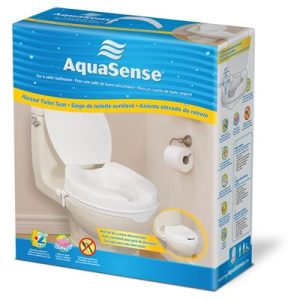 Siège de toilette surélevé 2" avec couvercle