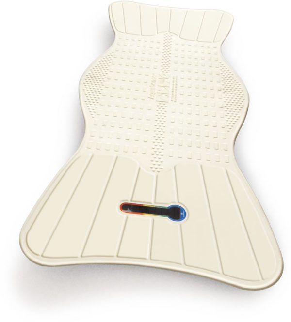 Tapis de bain avec guide de température, antimicrobien, 31.5" x 15.75"