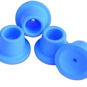 Embout en caoutchouc bleu  ( 4/pqt )