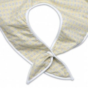 Bavette en flanelle avec attaches par insertion 16" x  40"