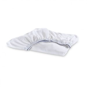 Drap semi-contour  50/50%  tricot blanc