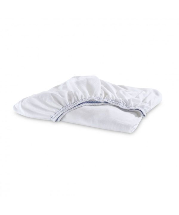 Drap semi-contour  50/50%  tricot blanc