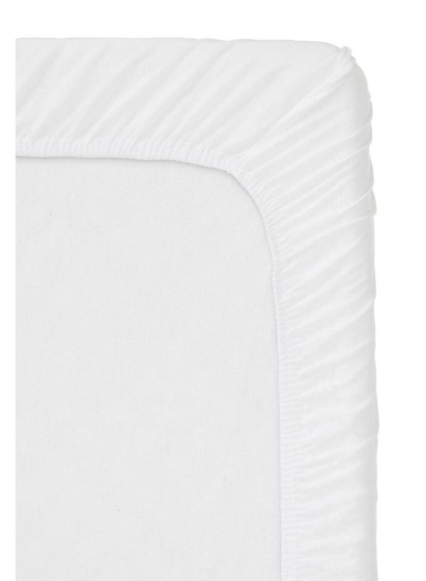 Drap contour tricot blanc  50/50  élastique