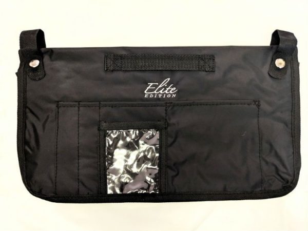 Sac noir en tissus pour déambulateur