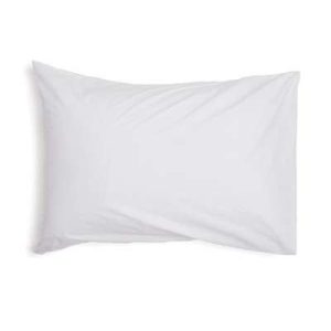 Taie d'oreiller blanche 42" x 36" - 50 % polyester / 50 % coton