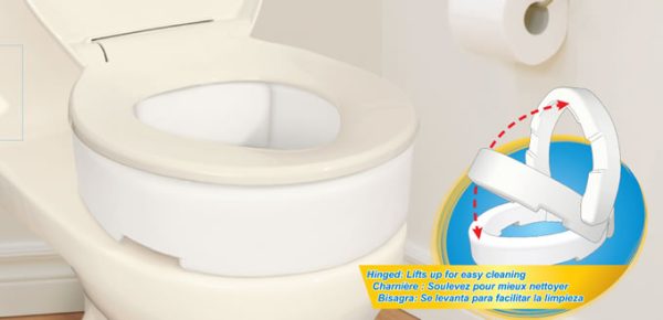Siège de toilette 3.5" avec charnière pour toilette allongée