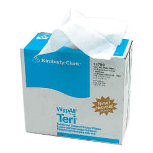 Serviette Teri blanc Wypall  9 3/4" x 16.5"  (126/pqt)
