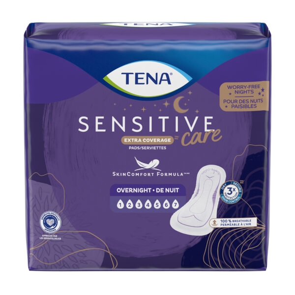 Serviette Tena de nuit pleine protection ( 28/pqt )
