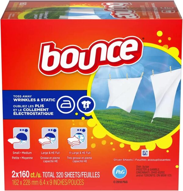 Assouplisseur en feuille Bounce  (320 feuilles)