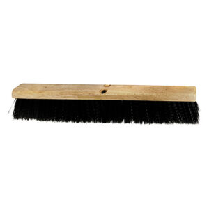 Balai brosse en nylon noir  24"