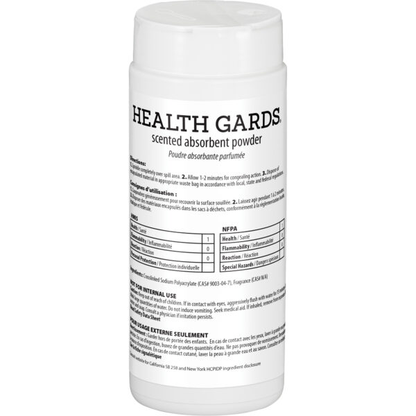 Poudre absorbante vomissure- Health gard 12oz