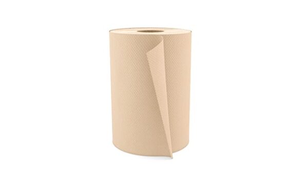 Papier à main brun 350 pieds  ( 12 rlx/cs )