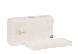Papier à mains blanc en feuille  (16 paquets de 94/cs)